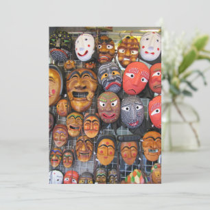 Korean Traditional Masks for Performance 한국 전통 탈 Holiday Card