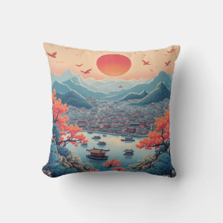 Korean traditional painting cushion