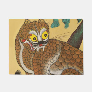 Korean Ugly Tiger Folk Minhwa Doormat