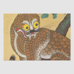 Korean Ugly Tiger Folk Minhwa Tissue Paper