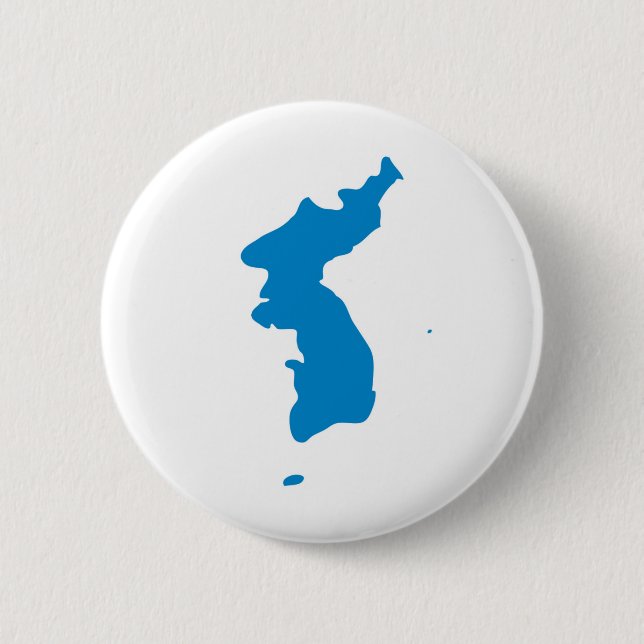 Korean Unification Communist Socialist Flag Pinback Button (Front)