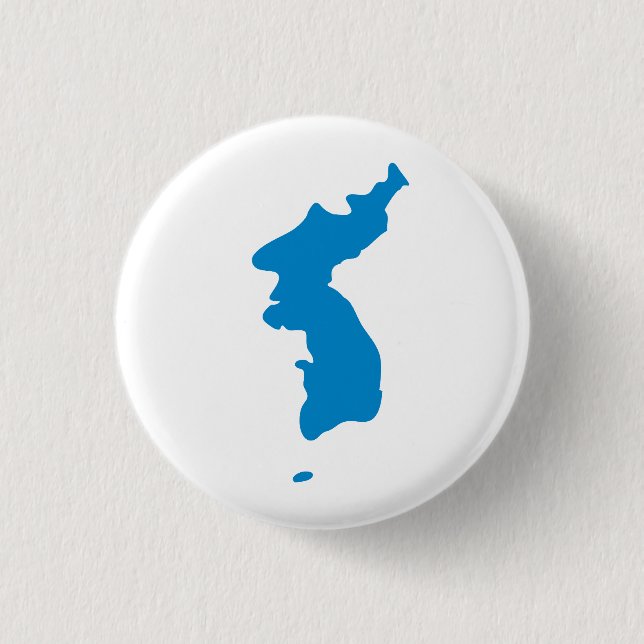 Korean Unification Flag Button (Front)