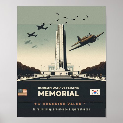 korean veterans memorial poster