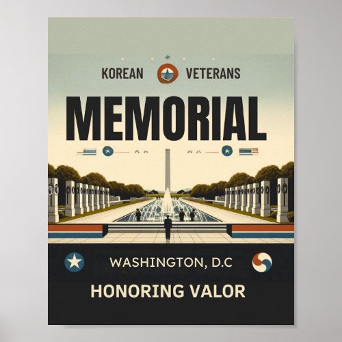 korean veterans memorial poster