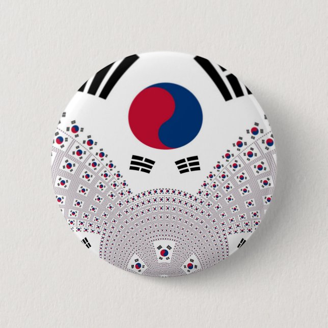 Korean Vibes: A Message of Peace Button (Front)