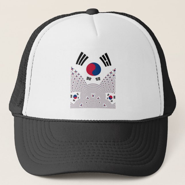 Korean Vibes: A Message of Peace Trucker Hat (Front)