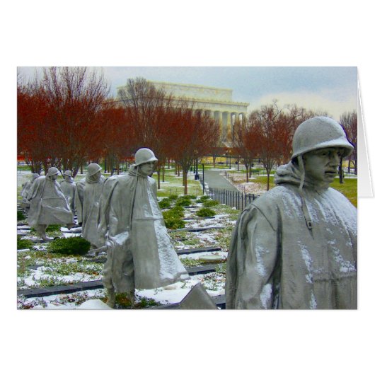 korean war memorial cards (Front Horizontal)