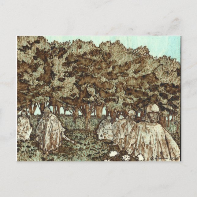 Korean War Memorial Postcard (Front)