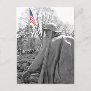 Korean War Memorial Postcard