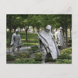 Korean War Memorial Postcard
