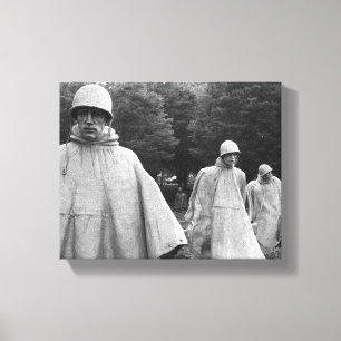 Korean War Memorial Stretched Canvas Print