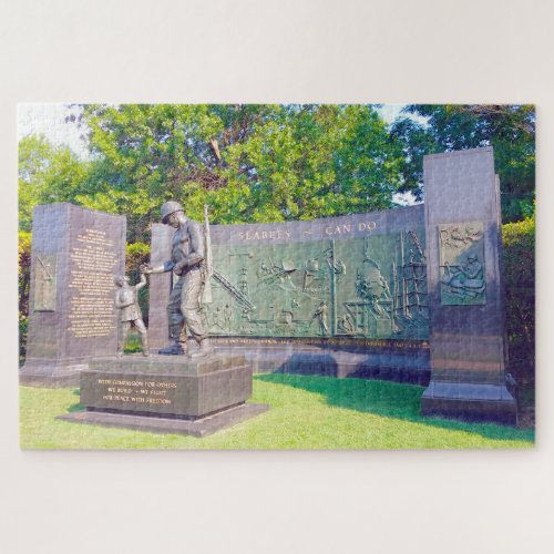 Korean War Memorial Washington Jigsaw Puzzle