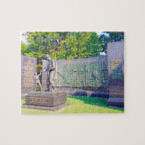 Korean War Memorial Washington Jigsaw Puzzle