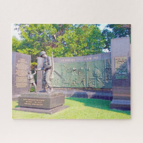 Korean War Memorial Washington Jigsaw Puzzle