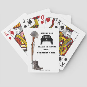 KOREAN WAR MEMORIUM POKER CARDS