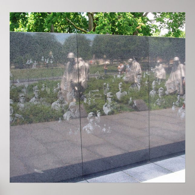 Korean War Monument in Washington, D.C. Poster (Front)