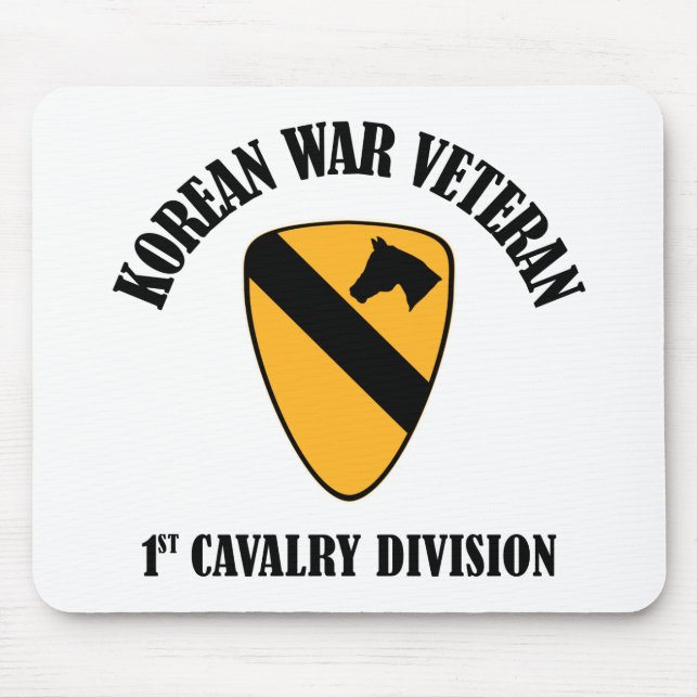 Korean War Veteran - 1st Cav Mouse Pad (Front)