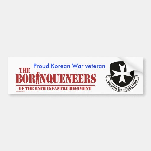 Korean War veteran _ Bumper Sticker
