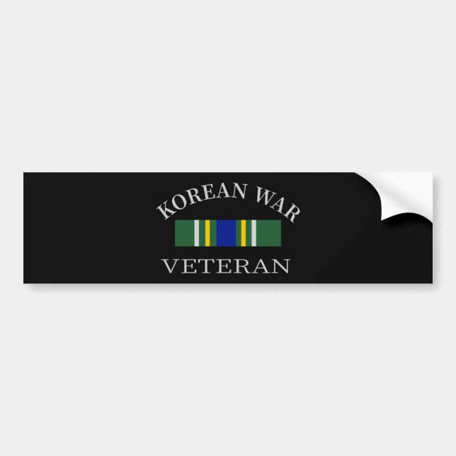 Korean War Veteran Bumper Sticker (Front)