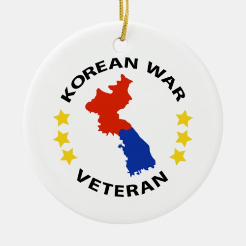 Korean War Veteran Ceramic Ornament