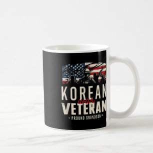 Korean War Veteran Proud Grandson Pride Service Ea Coffee Mug