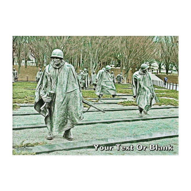 Korean War Veterans Memorial Acrylic Print (Front)