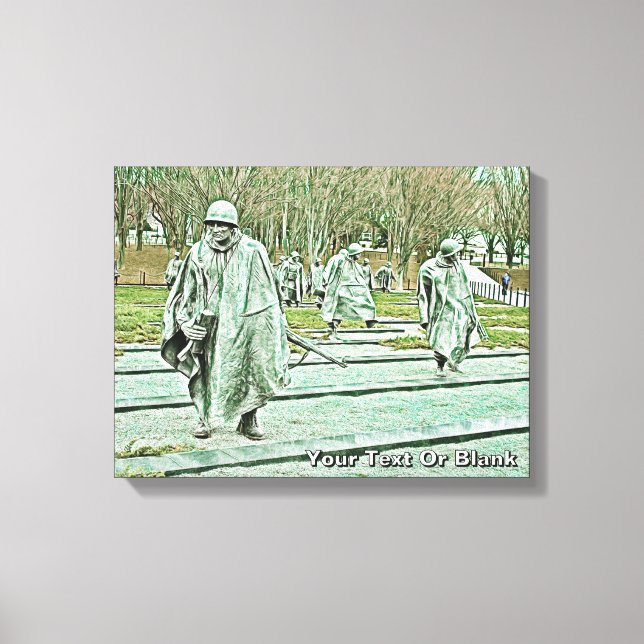 Korean War Veterans Memorial Canvas Print (Front)