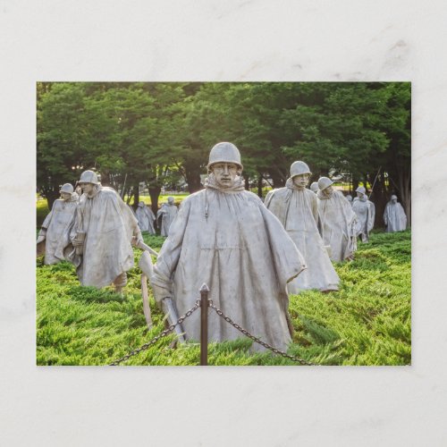 Korean War Veterans Memorial Postcard