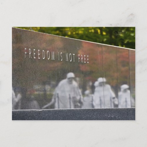 Korean War Veterans Memorial Postcard