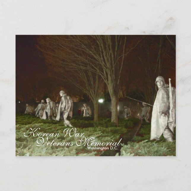 Korean War Veterans Memorial, Washington D.C. Postcard (Front)