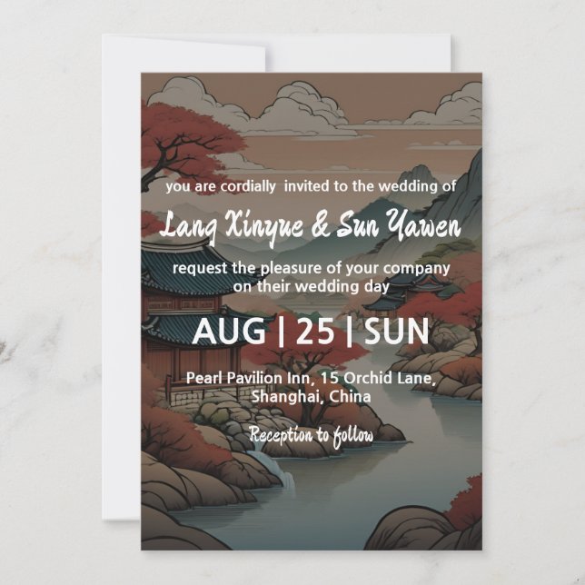 korean wedding invitation (Front)