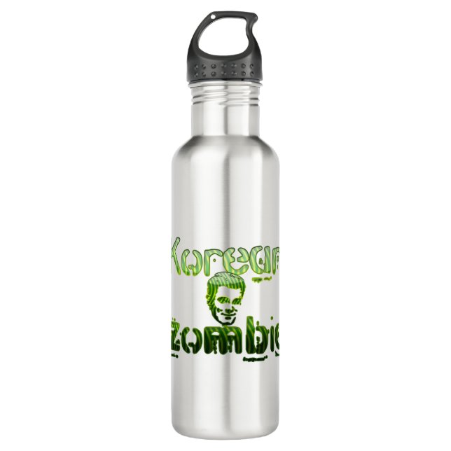 korean, zombie stainless steel water bottle (Front)