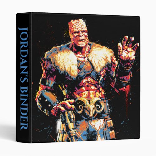 Korg Stylized Character Graphic 3 Ring Binder