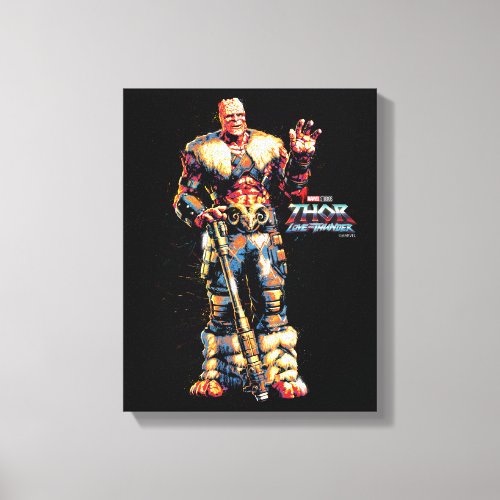 Korg Stylized Character Graphic Canvas Print