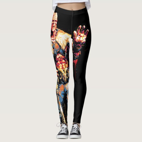 Korg Stylized Character Graphic Leggings