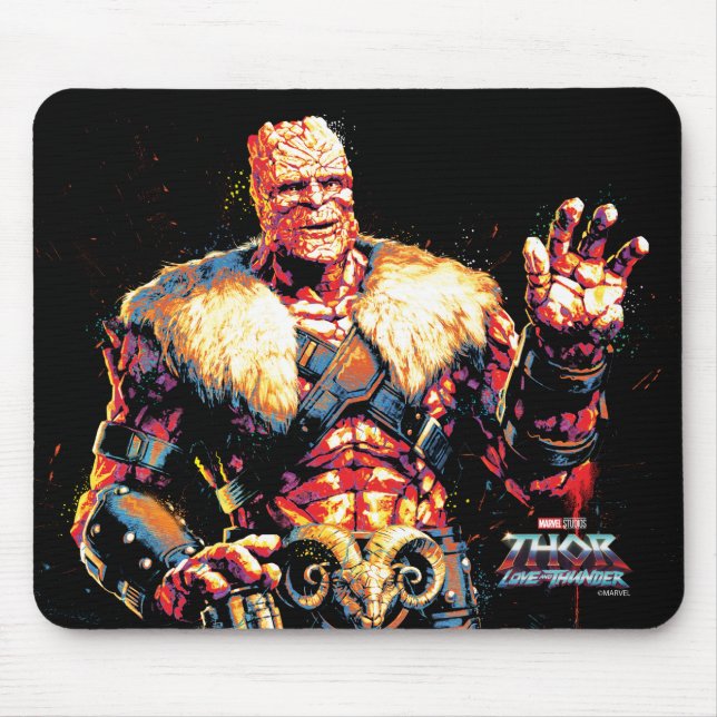 Korg Stylized Character Graphic Mouse Pad (Front)