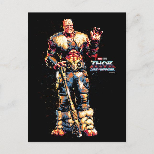 Korg Stylized Character Graphic Postcard (Front)