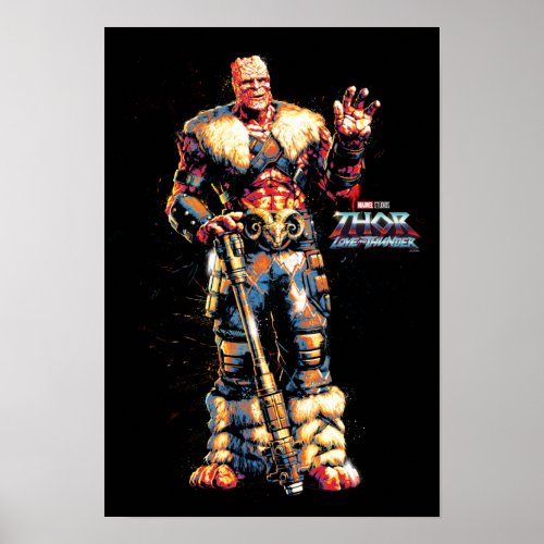 Korg Stylized Character Graphic Poster