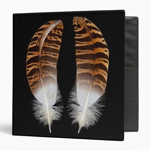 Kori Bustard Feathers 3 Ring Binder