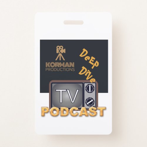 Korman Productions Deep Dive TV Podcast  Badge