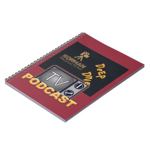 Korman Productions Deep Dive TV Podcast Notebook