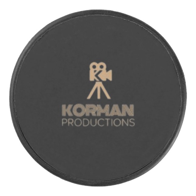 Korman Productions YouTube Channel Logo Hockey Puck (Front)
