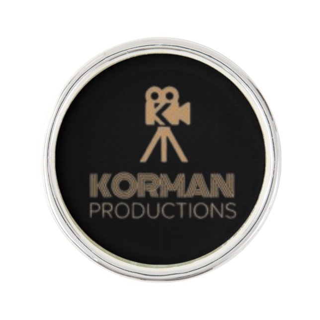 Korman Productions YouTube Channel Logo Lapel Pin (Front)