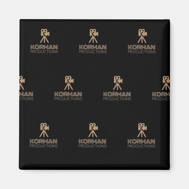 Korman Productions YouTube Channel Logo Tiled Magnet (Front)