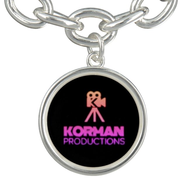Korman Productions YouTube Channel Pink Logo Bracelet (Design)