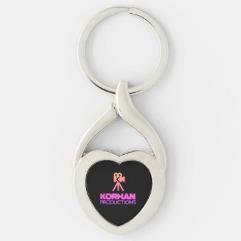 Korman Productions Youtube Channel Pink Logo  Keychain by KormanProductions at Zazzle