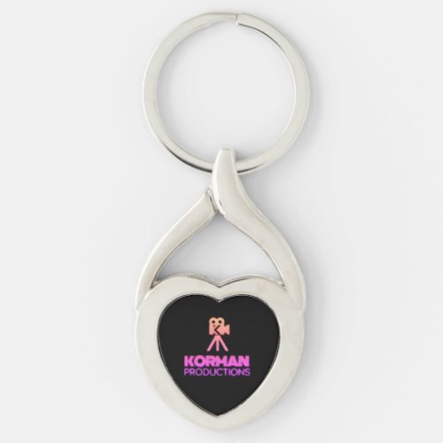 Korman Productions YouTube Channel Pink Logo  Keychain