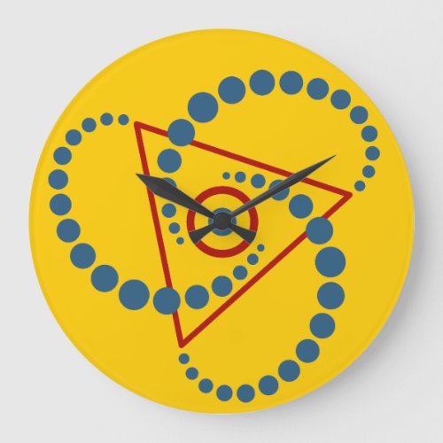 Kornkreis Piktogramm  crop circle pictogram VI Large Clock