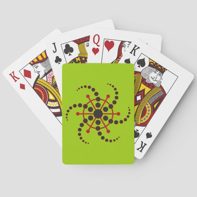 Kornkreis Piktogramm / crop circle pictogram VII Poker Cards (Back)