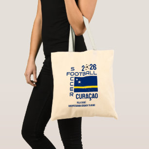 KORSOU Patriotic CURAÇAO Football Soccer 2026 Tote Bag